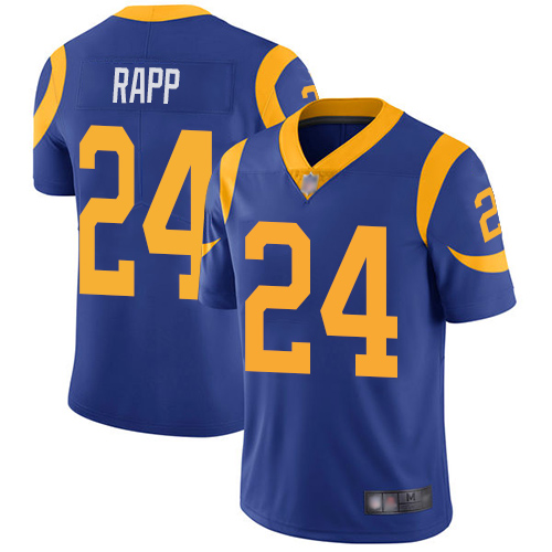 Los Angeles Rams Limited Royal Blue Men Taylor Rapp Alternate Jersey NFL Football 24 Vapor Untouchable
